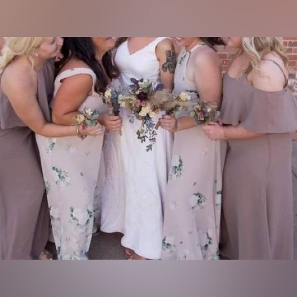 Show Me Your Mumu Amanda Maxi Dress Bouquet Toss Floral Cream Backless | Large - Picture 7 of 14